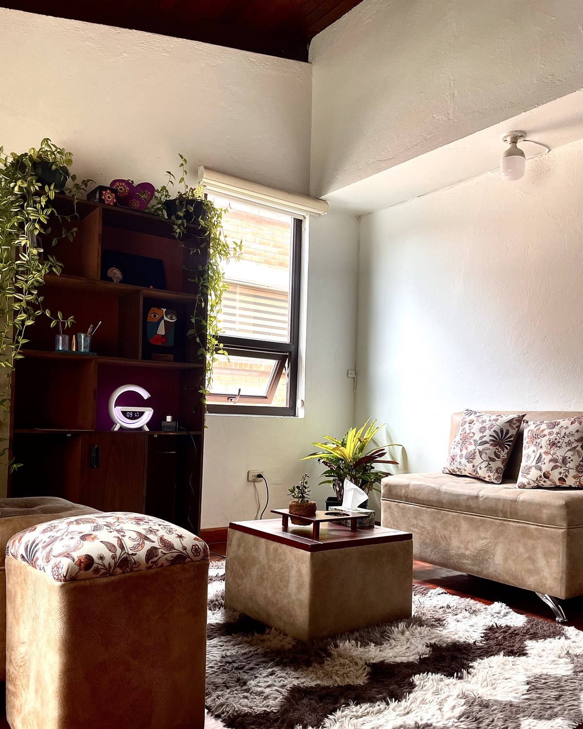 Sala terapéutica de ORIGEN con luz natural y mobiliario cálido